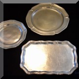 S18. Pewter dishes. 